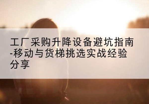 永年移动式升降机怎么选-工厂采购升降设备避坑指南-移动与货梯挑选实战经验分享
